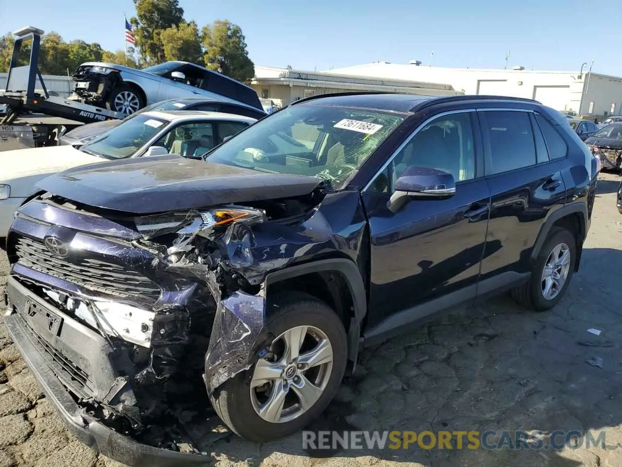 1 Photograph of a damaged car JTMP1RFV8KD513544 TOYOTA RAV4 2019