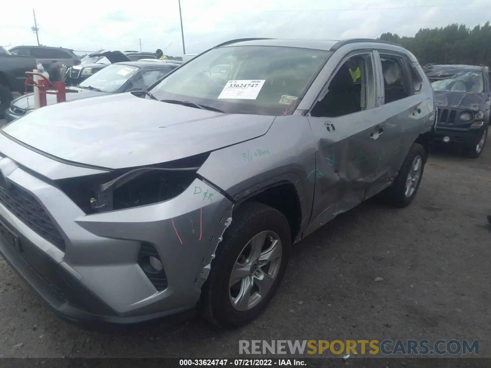 6 Photograph of a damaged car JTMP1RFV8KD522115 TOYOTA RAV4 2019