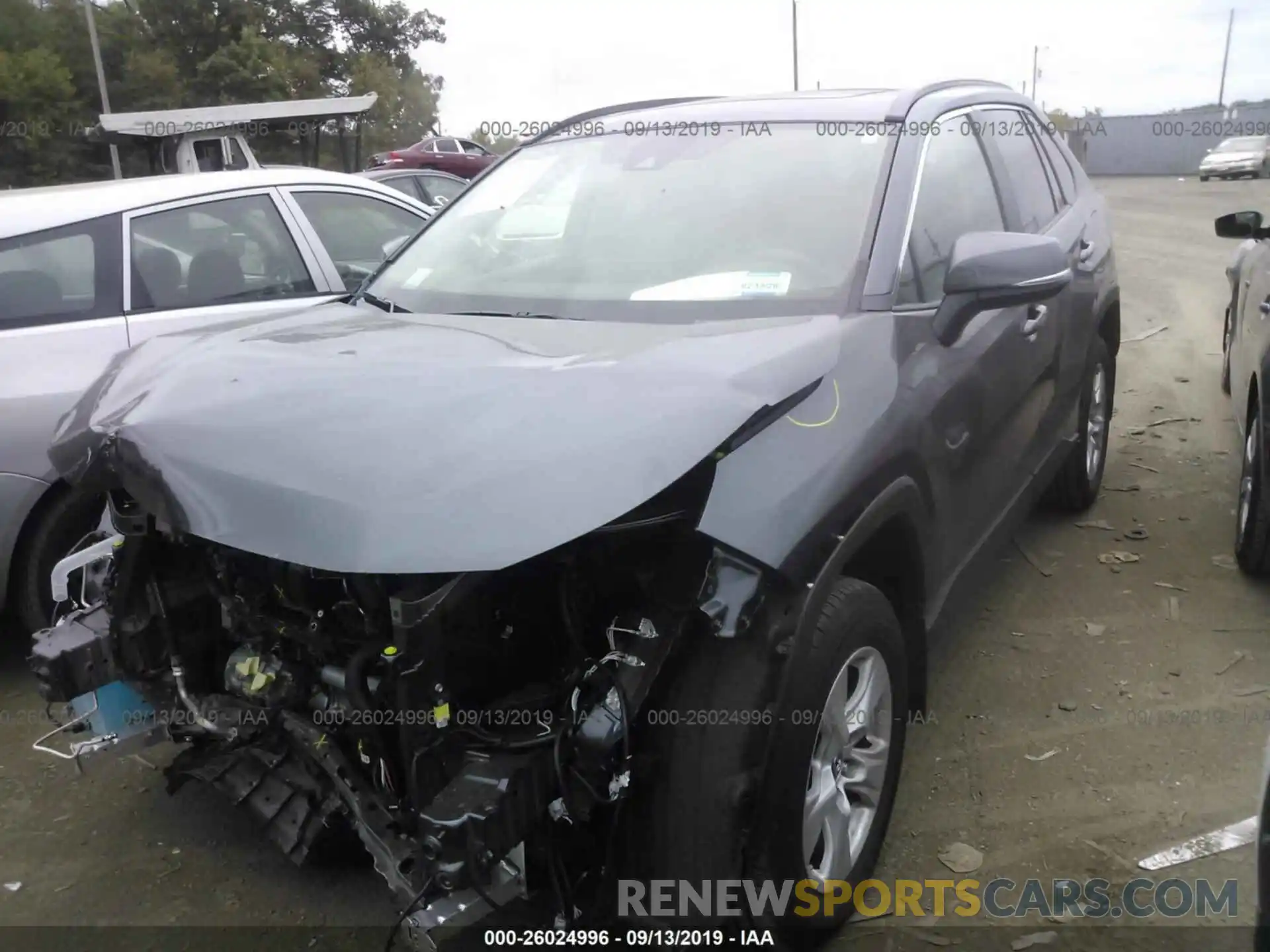 2 Photograph of a damaged car JTMP1RFV9KD008726 TOYOTA RAV4 2019