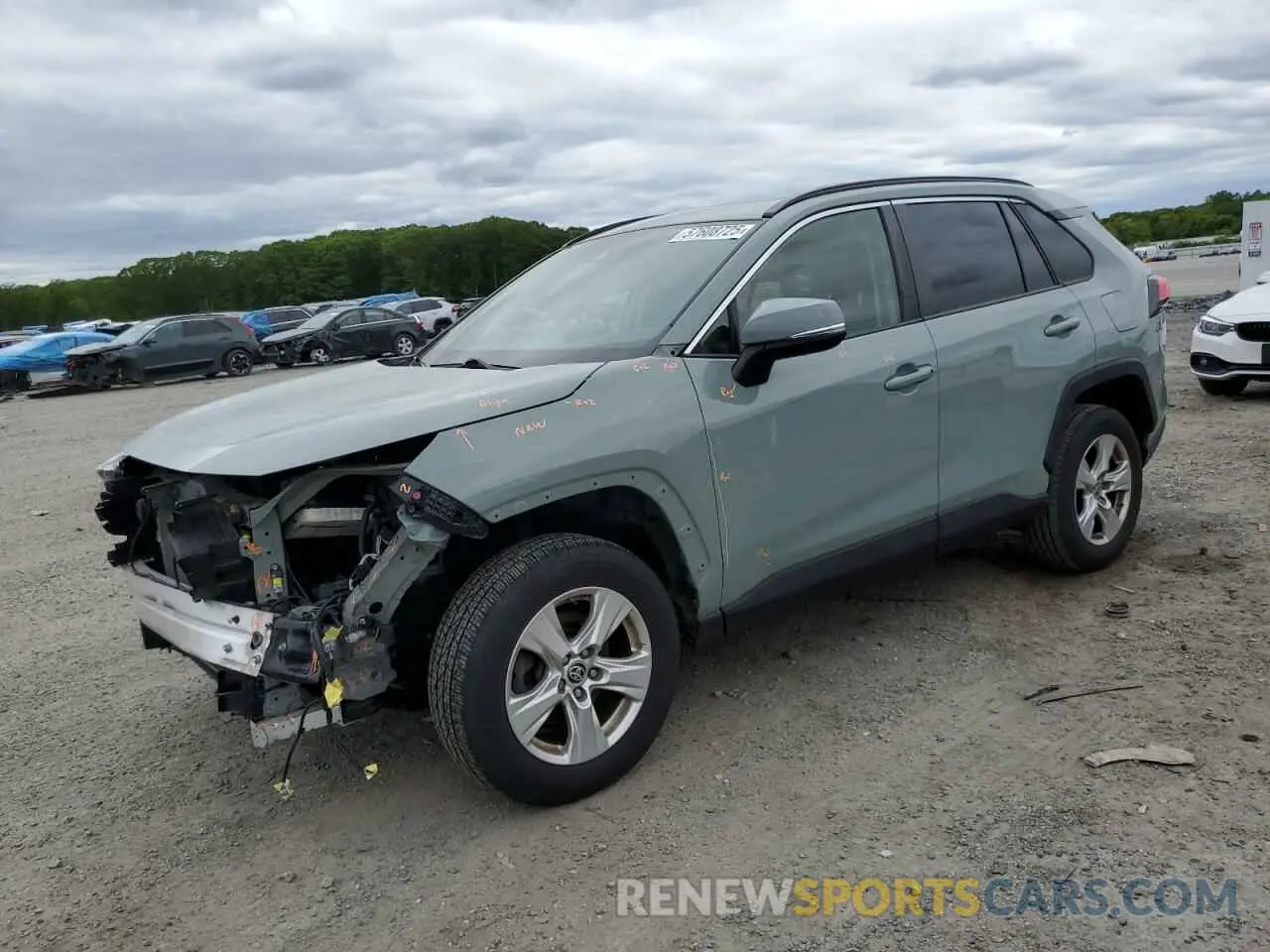 1 Photograph of a damaged car JTMP1RFV9KD041578 TOYOTA RAV4 2019