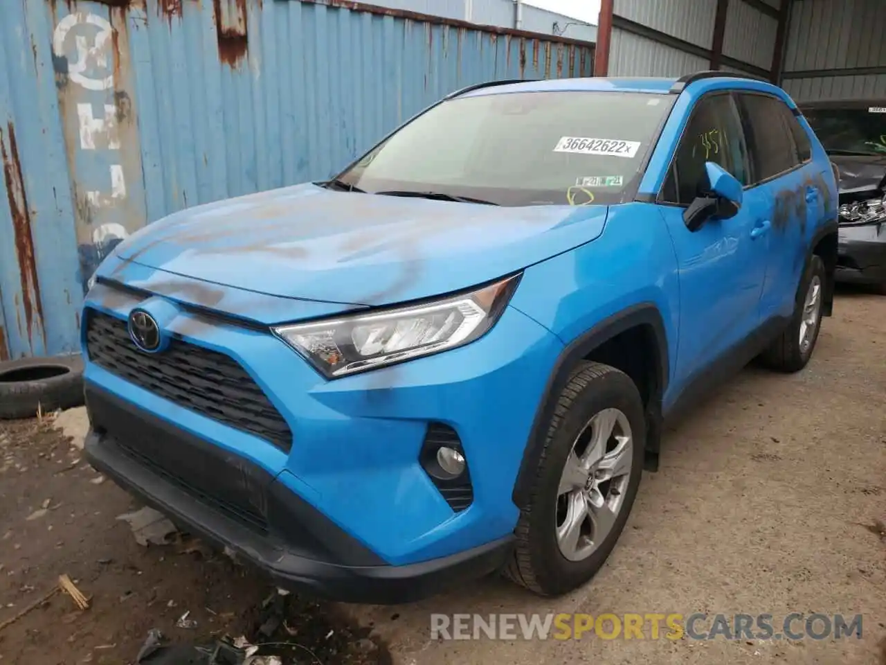 2 Photograph of a damaged car JTMP1RFV9KD517313 TOYOTA RAV4 2019