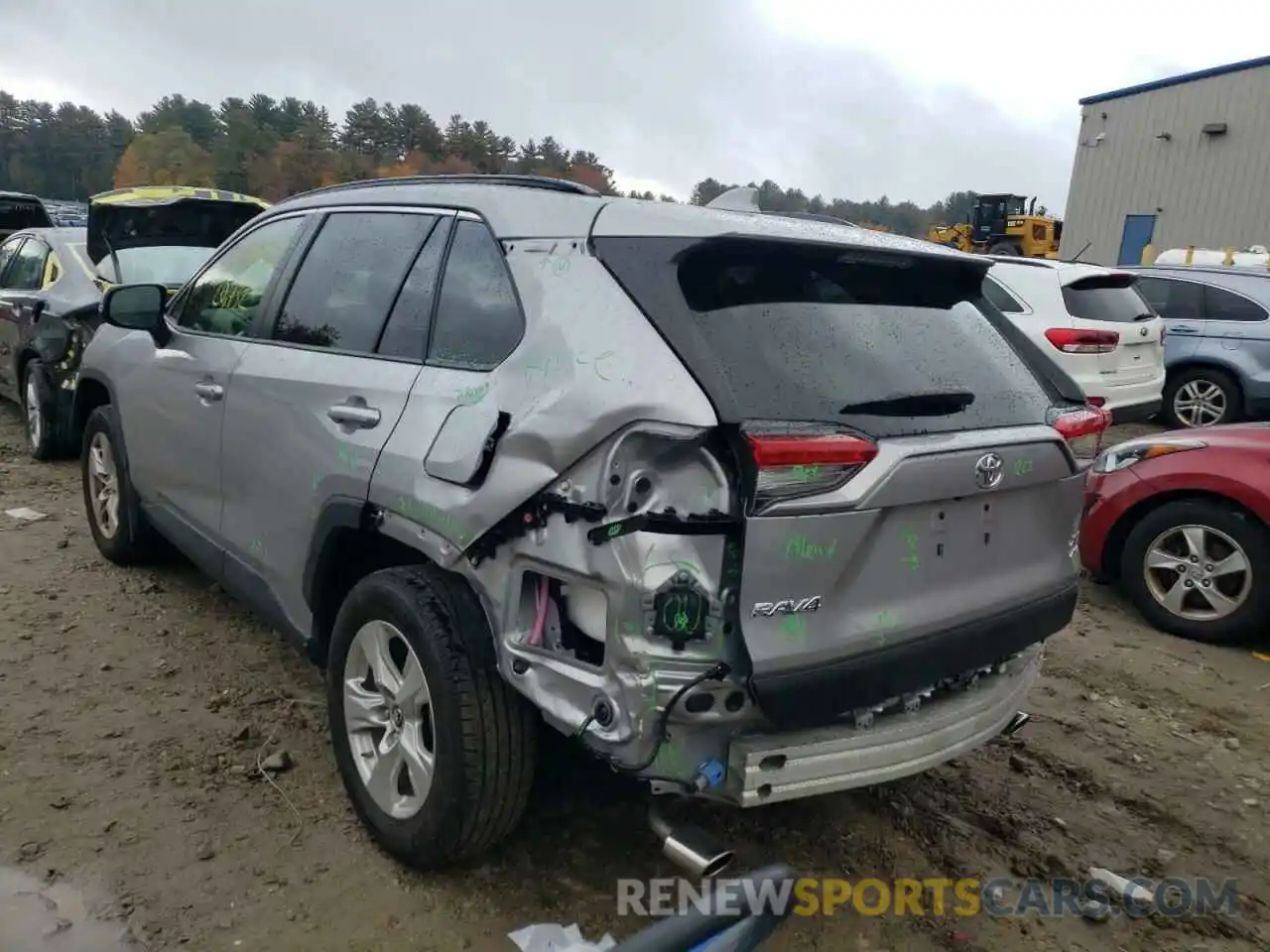 3 Photograph of a damaged car JTMP1RFVXKD021873 TOYOTA RAV4 2019