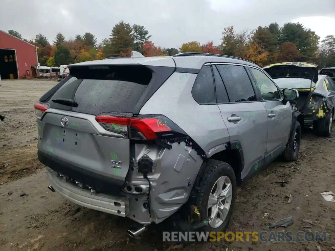 4 Photograph of a damaged car JTMP1RFVXKD021873 TOYOTA RAV4 2019