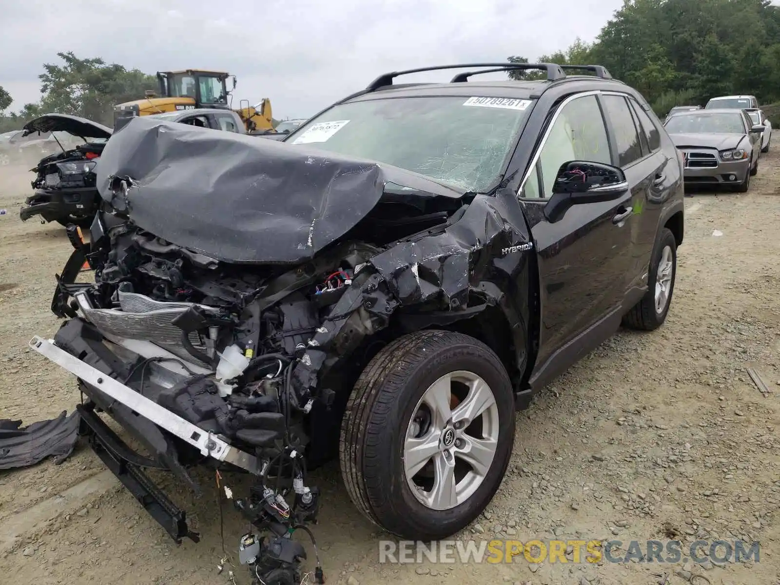 2 Photograph of a damaged car JTMRWRFV0KD511054 TOYOTA RAV4 2019