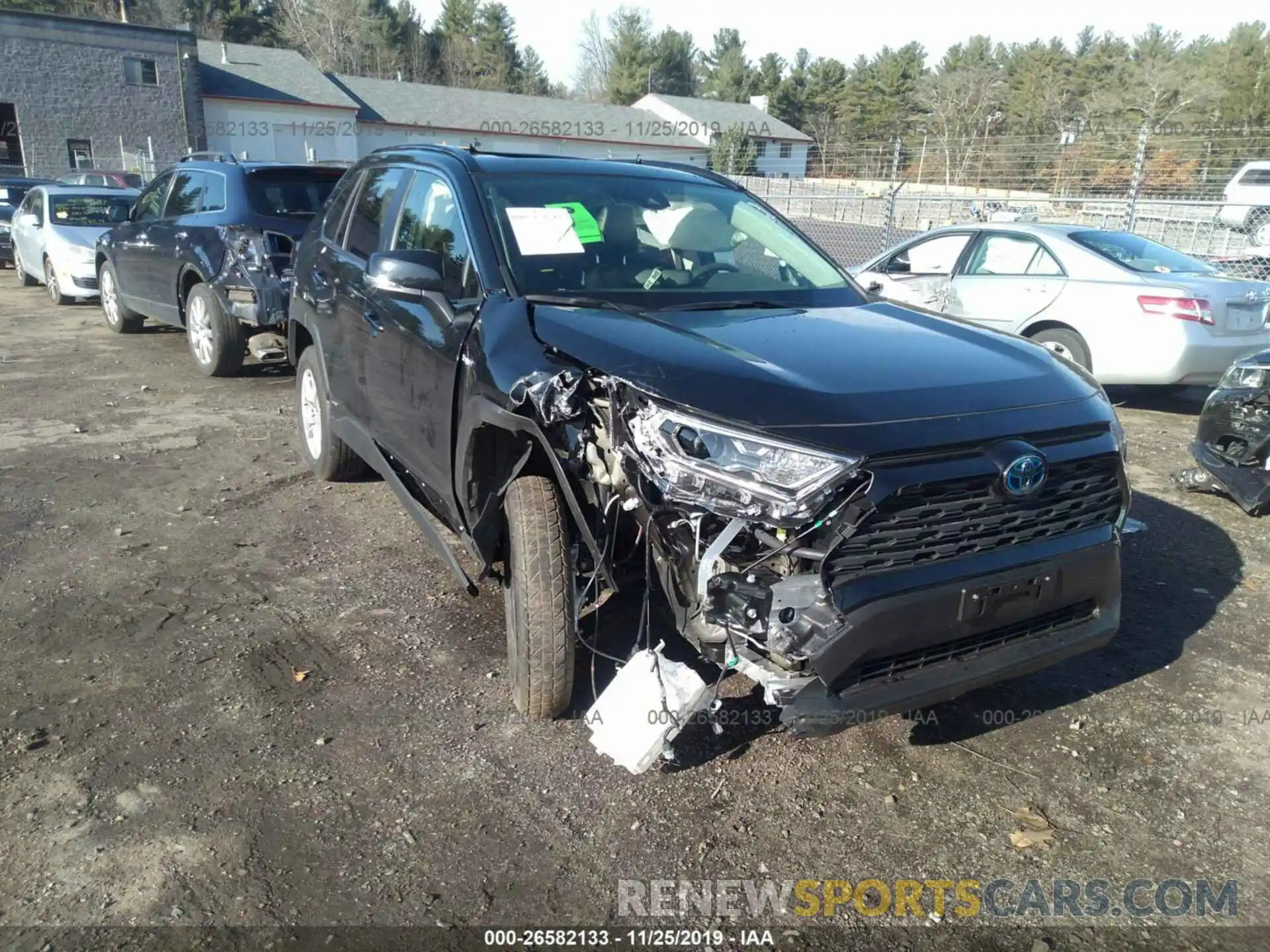 1 Photograph of a damaged car JTMRWRFV1KD031721 TOYOTA RAV4 2019