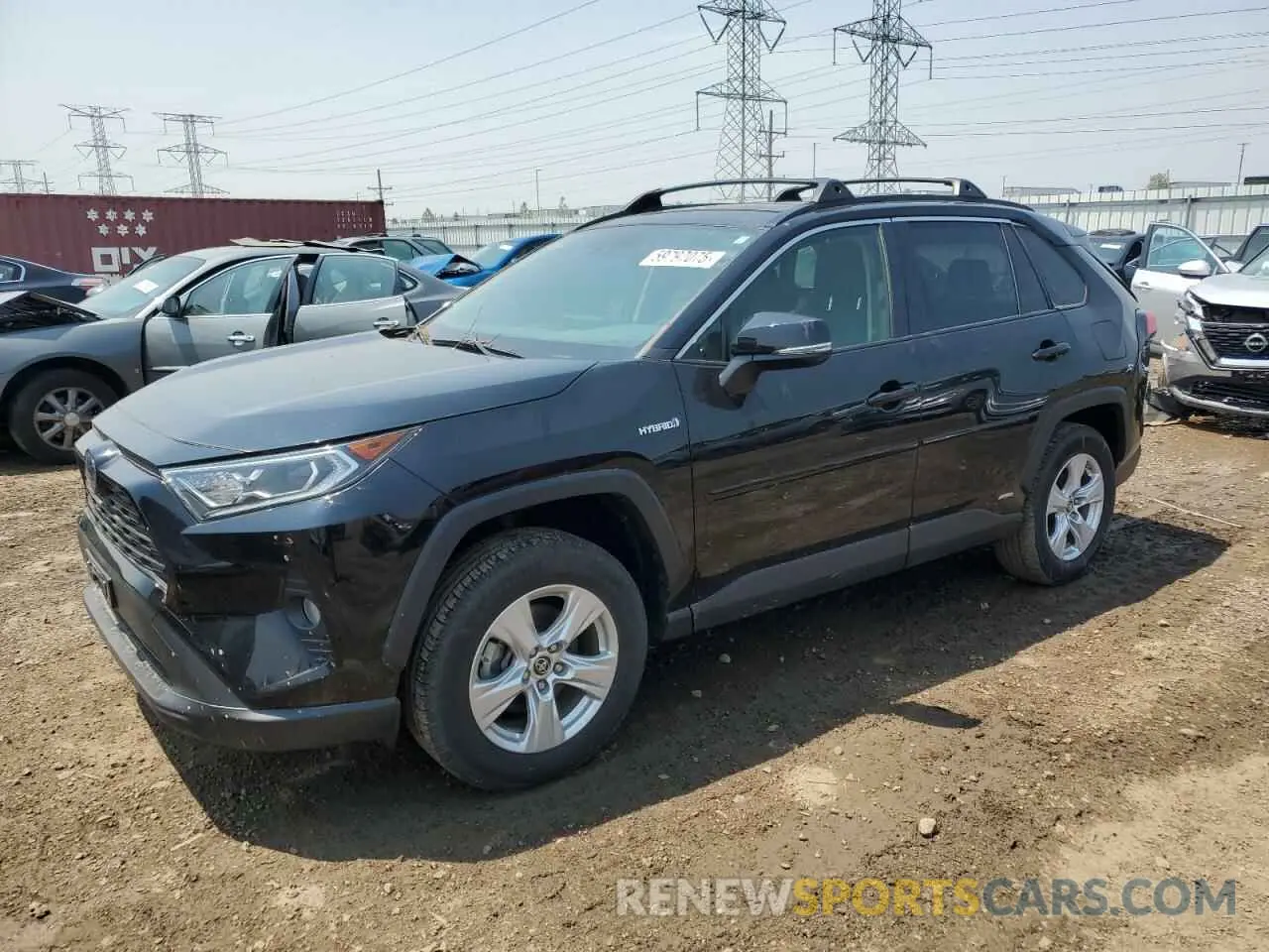 1 Photograph of a damaged car JTMRWRFV4KD009535 TOYOTA RAV4 2019
