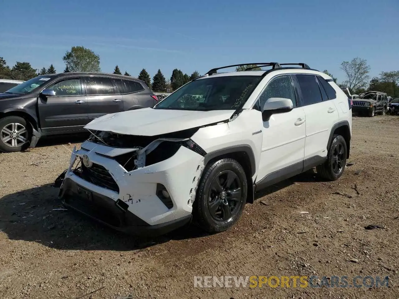 1 Photograph of a damaged car JTMRWRFV4KD041479 TOYOTA RAV4 2019