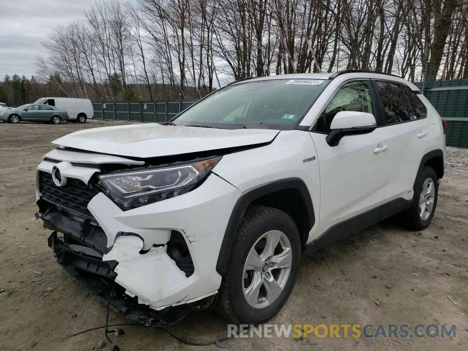 2 Photograph of a damaged car JTMRWRFV6KD023078 TOYOTA RAV4 2019