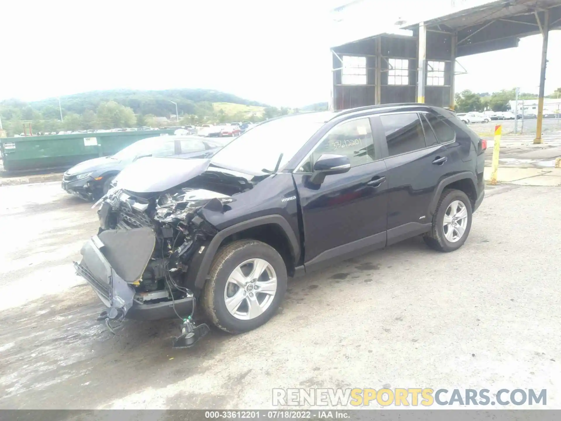 2 Photograph of a damaged car JTMRWRFV6KD519899 TOYOTA RAV4 2019