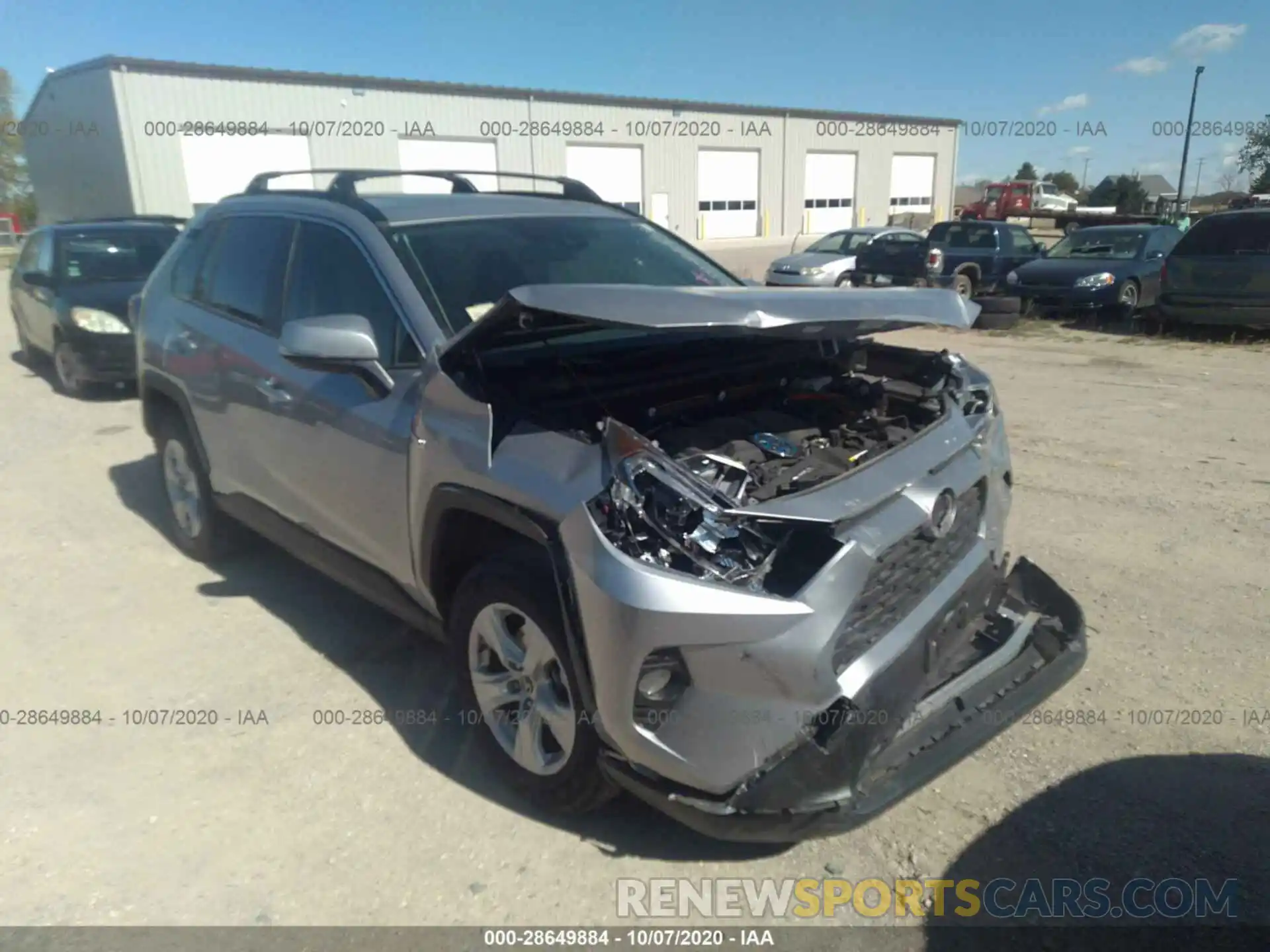 1 Photograph of a damaged car JTMRWRFV7KD004233 TOYOTA RAV4 2019