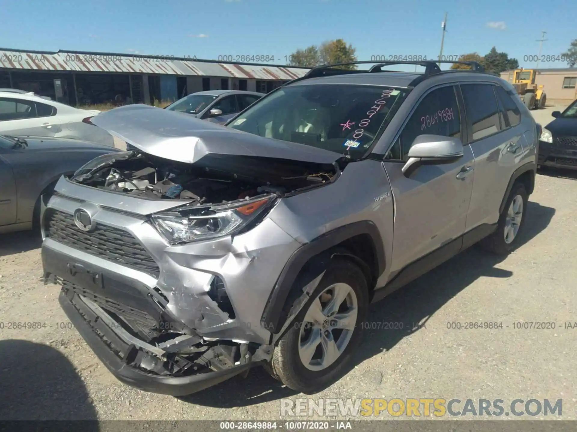 2 Photograph of a damaged car JTMRWRFV7KD004233 TOYOTA RAV4 2019