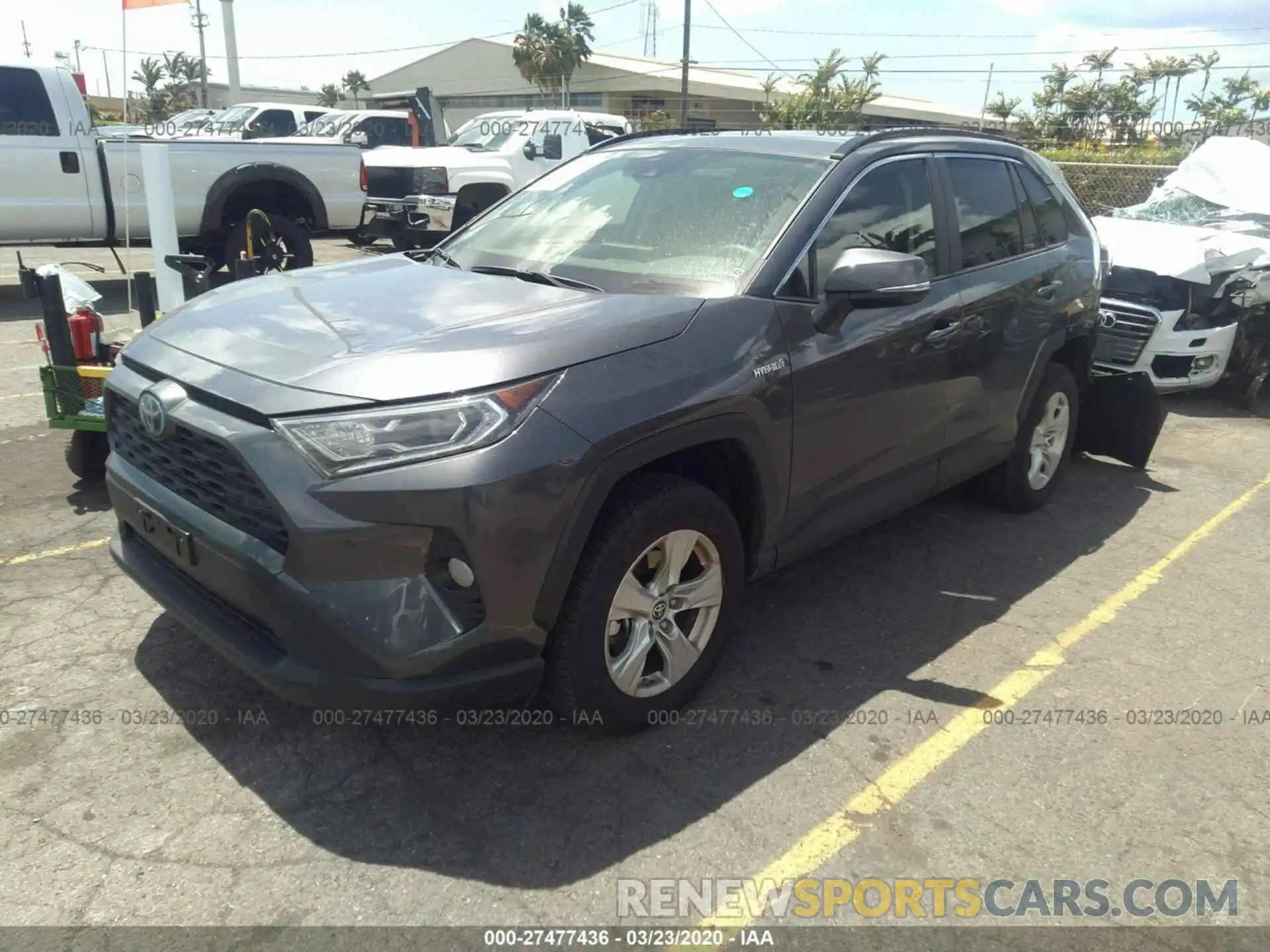 2 Photograph of a damaged car JTMRWRFV7KD039354 TOYOTA RAV4 2019