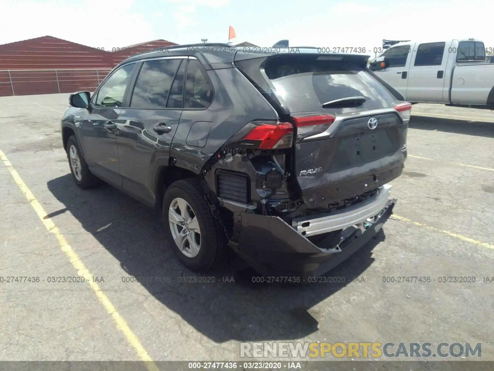 3 Photograph of a damaged car JTMRWRFV7KD039354 TOYOTA RAV4 2019