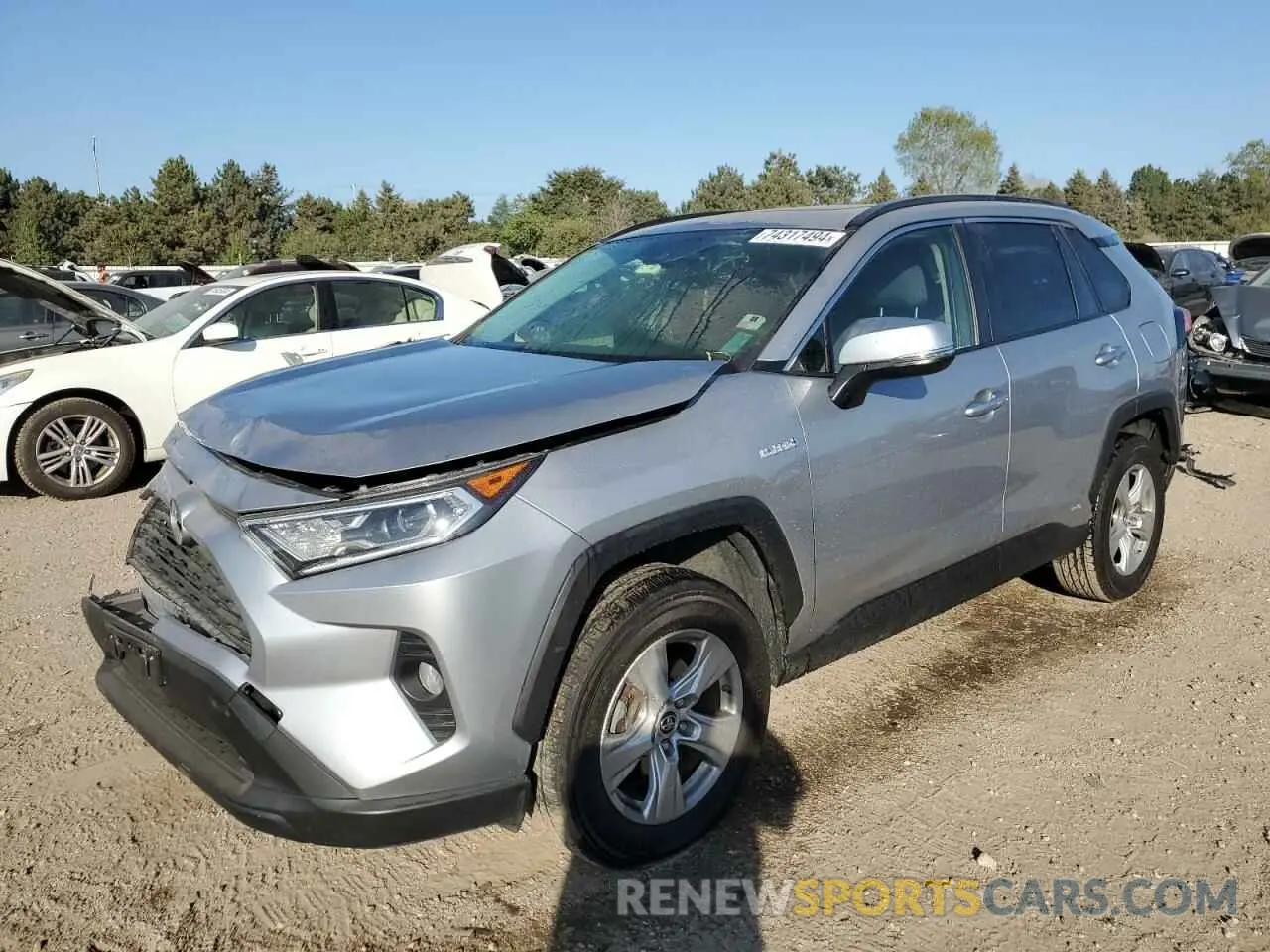 1 Photograph of a damaged car JTMRWRFV8KD006993 TOYOTA RAV4 2019