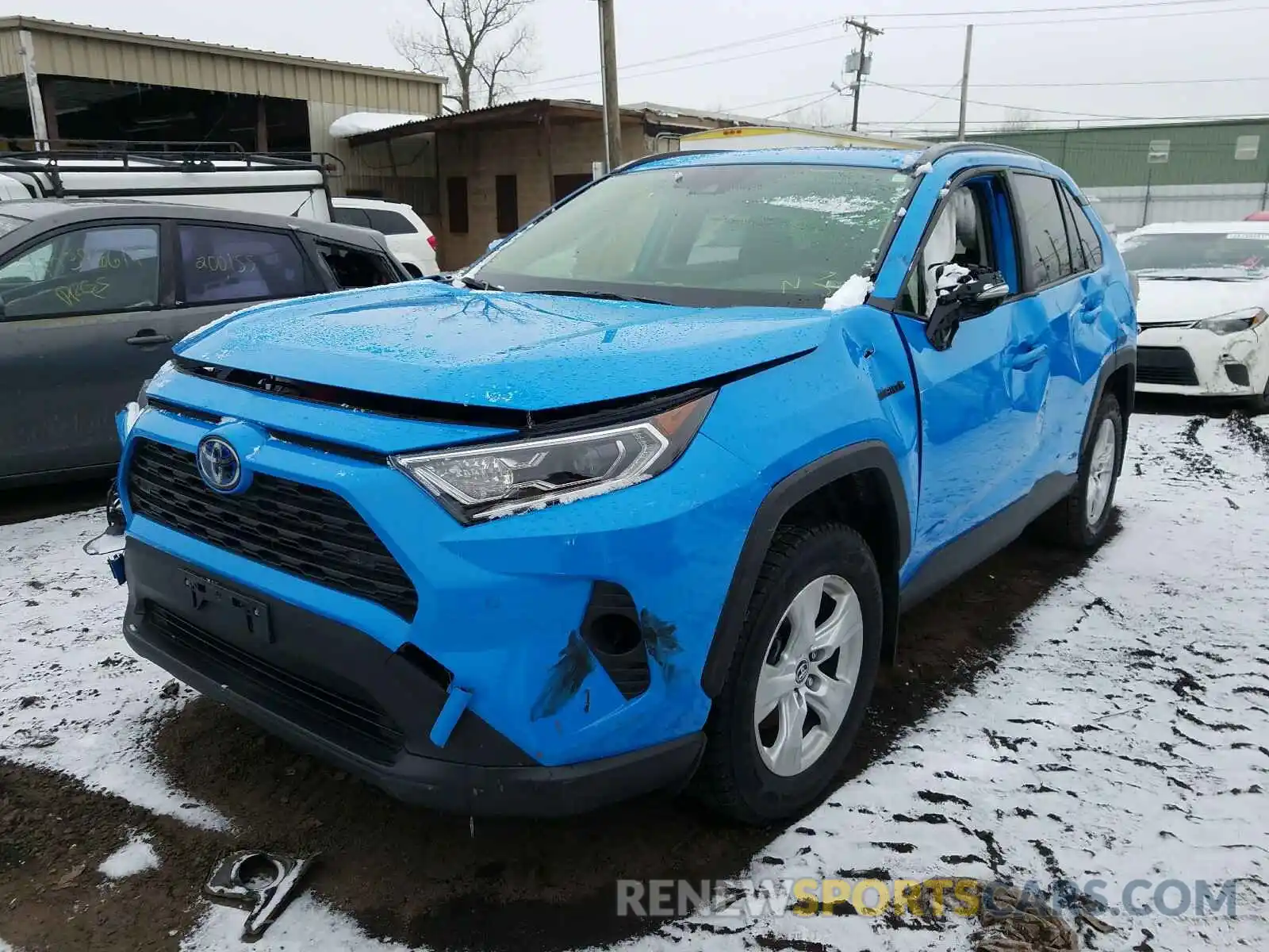 2 Photograph of a damaged car JTMRWRFV8KD014463 TOYOTA RAV4 2019