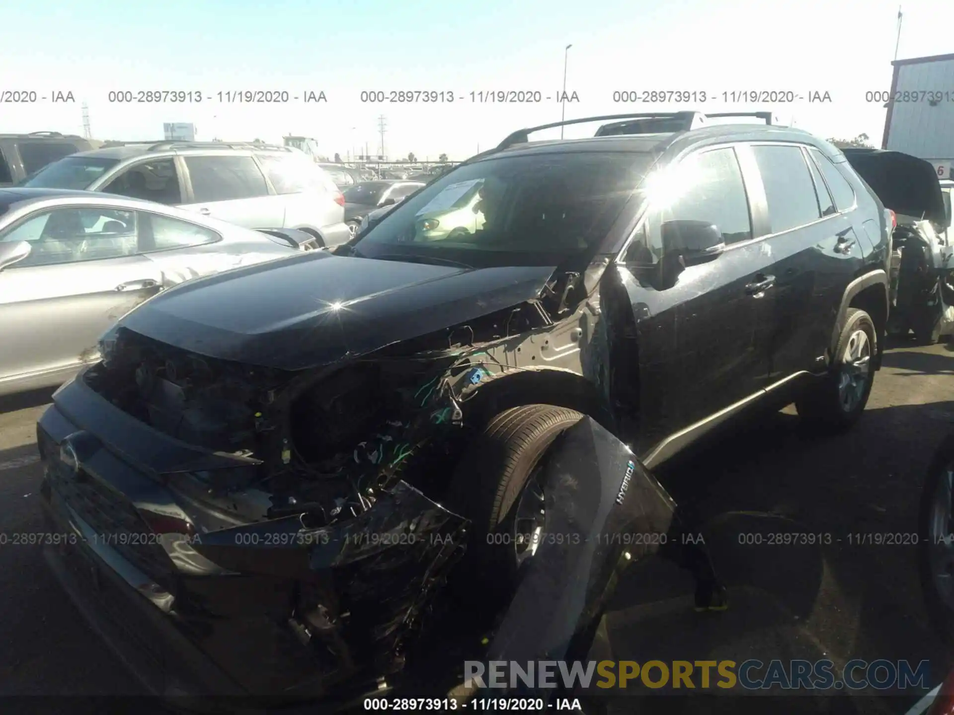 2 Photograph of a damaged car JTMRWRFV9KD011653 TOYOTA RAV4 2019