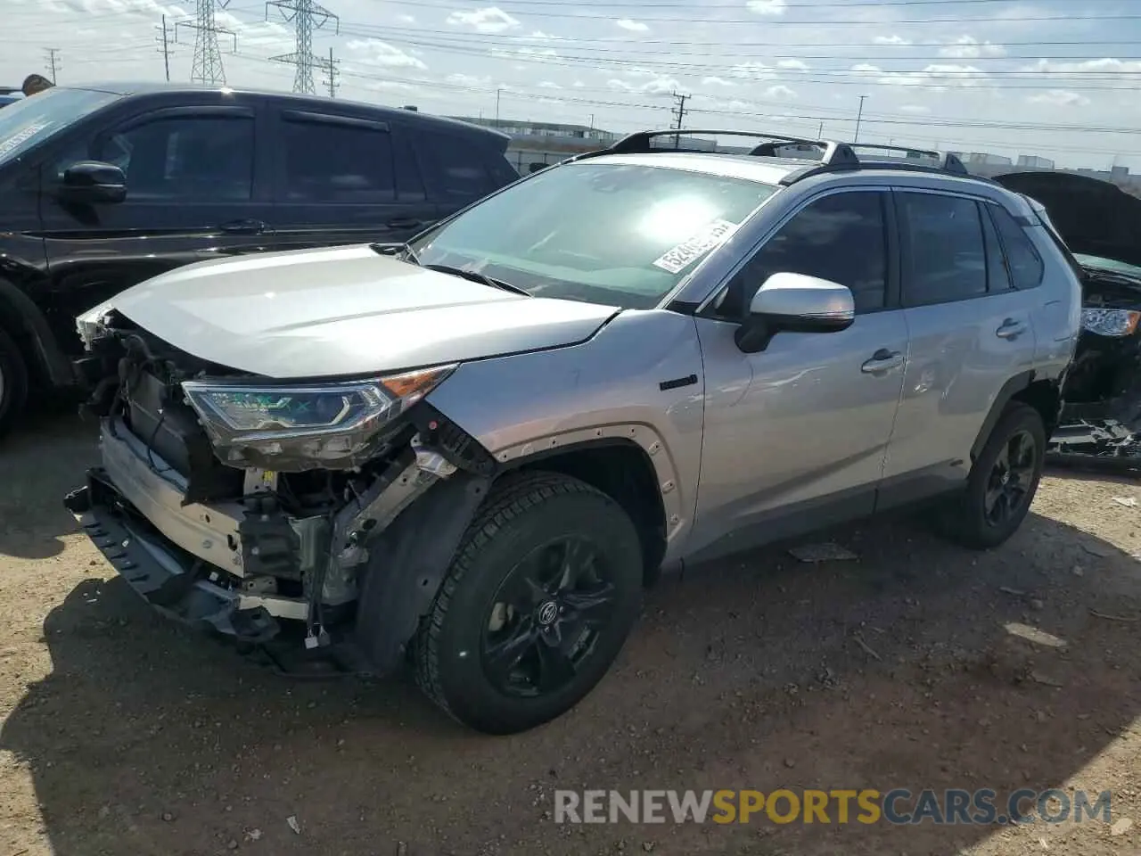 1 Photograph of a damaged car JTMRWRFVXKD010639 TOYOTA RAV4 2019