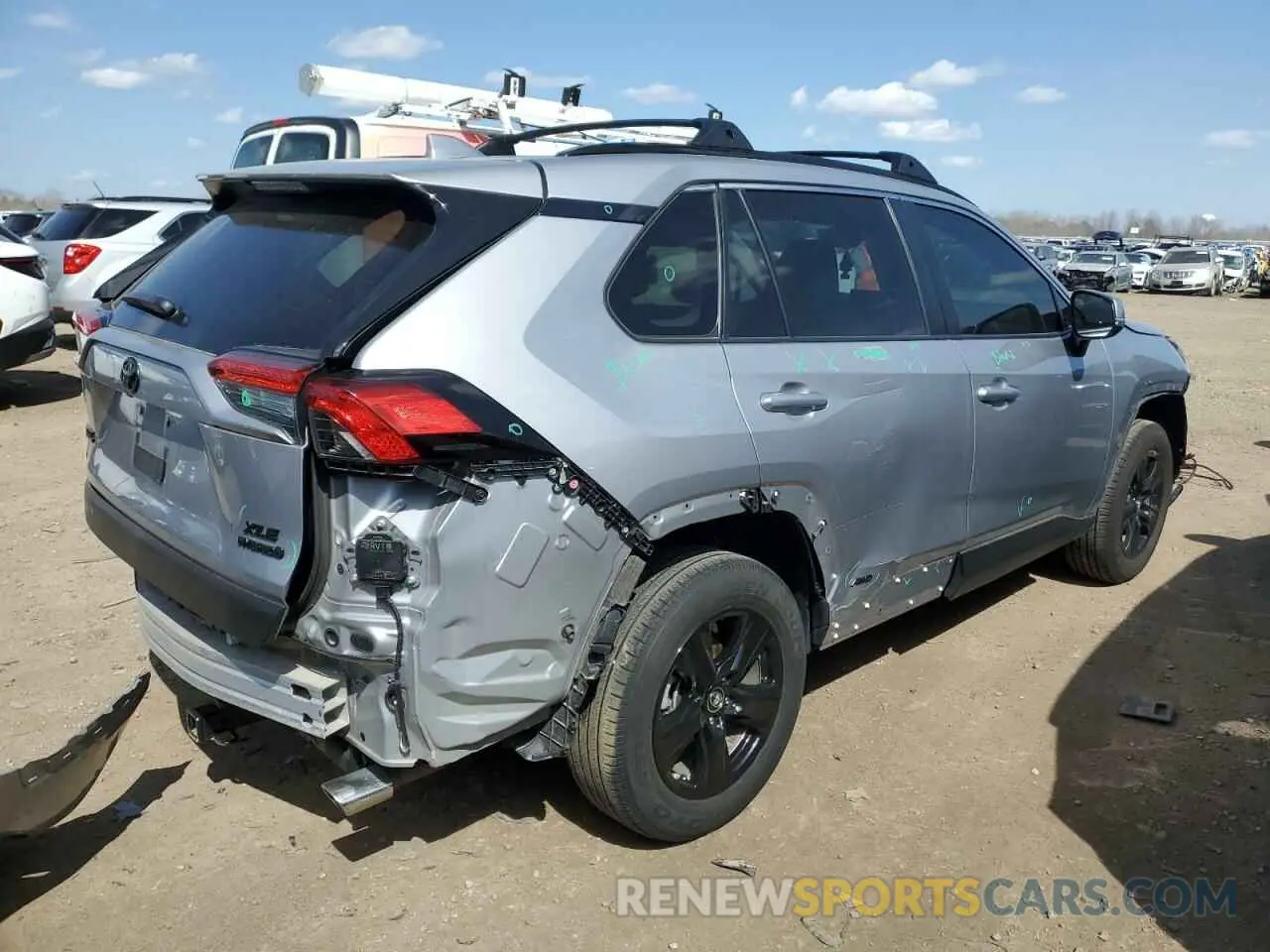 3 Photograph of a damaged car JTMRWRFVXKD010639 TOYOTA RAV4 2019