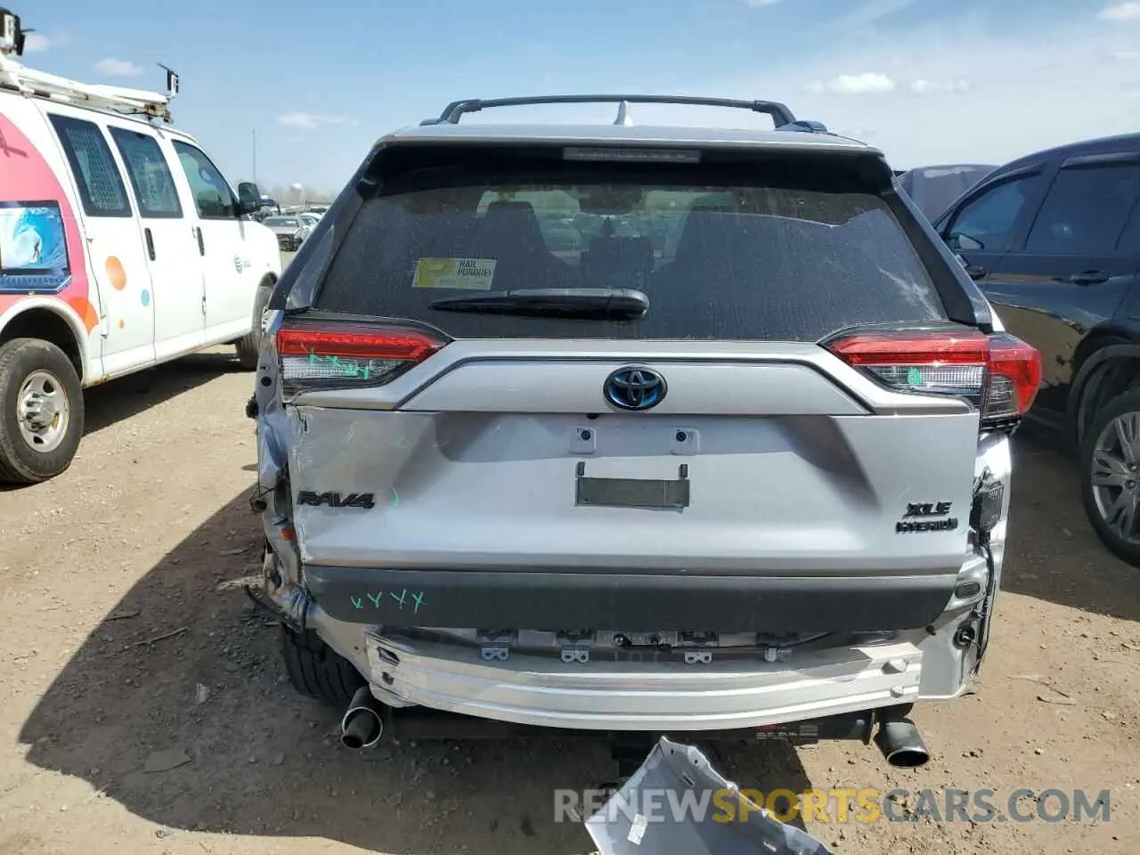 6 Photograph of a damaged car JTMRWRFVXKD010639 TOYOTA RAV4 2019