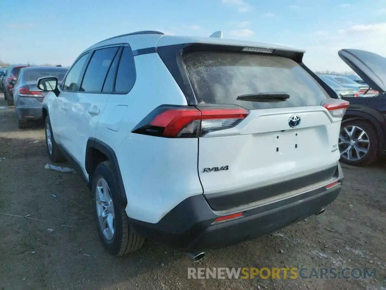 3 Photograph of a damaged car JTMRWRFVXKD025237 TOYOTA RAV4 2019