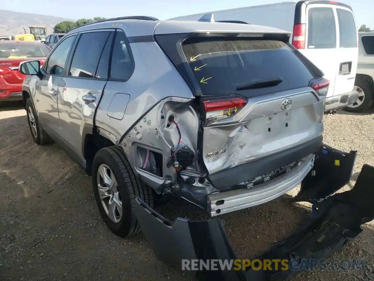 3 Photograph of a damaged car JTMW1RFV0KD012899 TOYOTA RAV4 2019