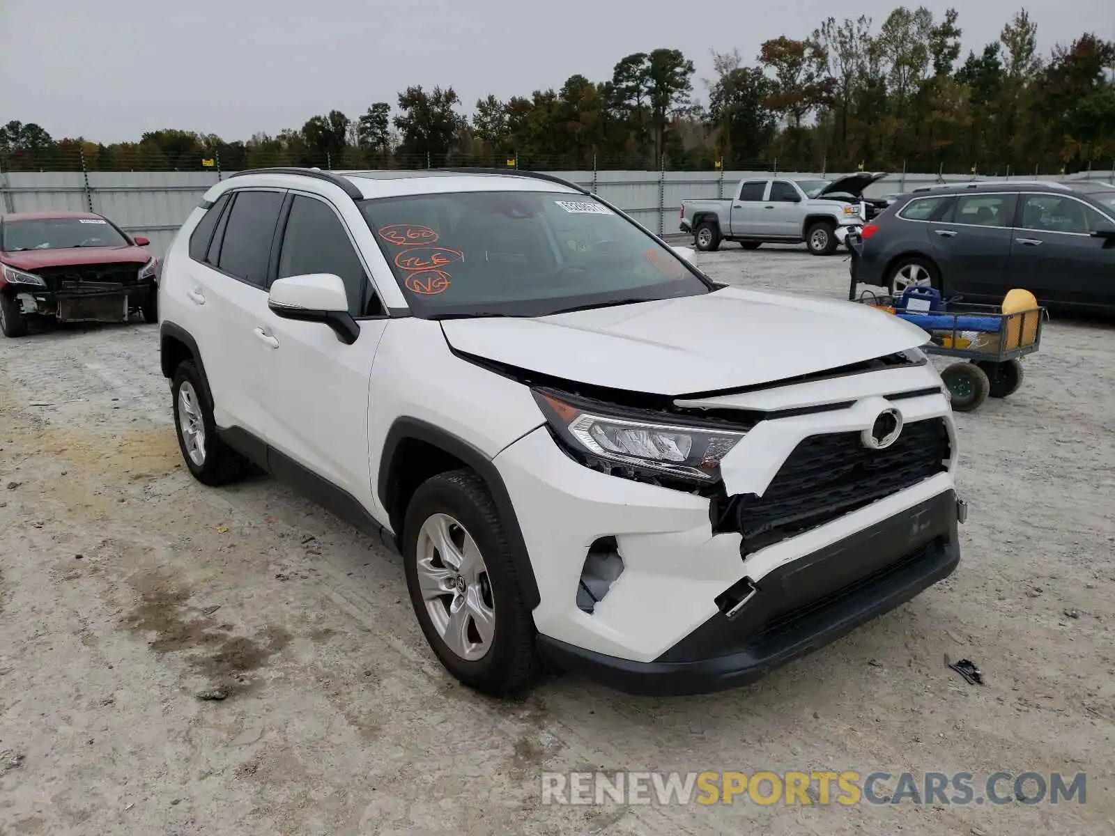 1 Photograph of a damaged car JTMW1RFV0KD019108 TOYOTA RAV4 2019