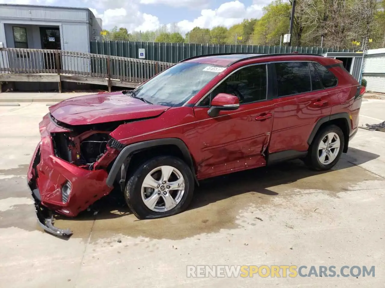 1 Photograph of a damaged car JTMW1RFV0KD504459 TOYOTA RAV4 2019