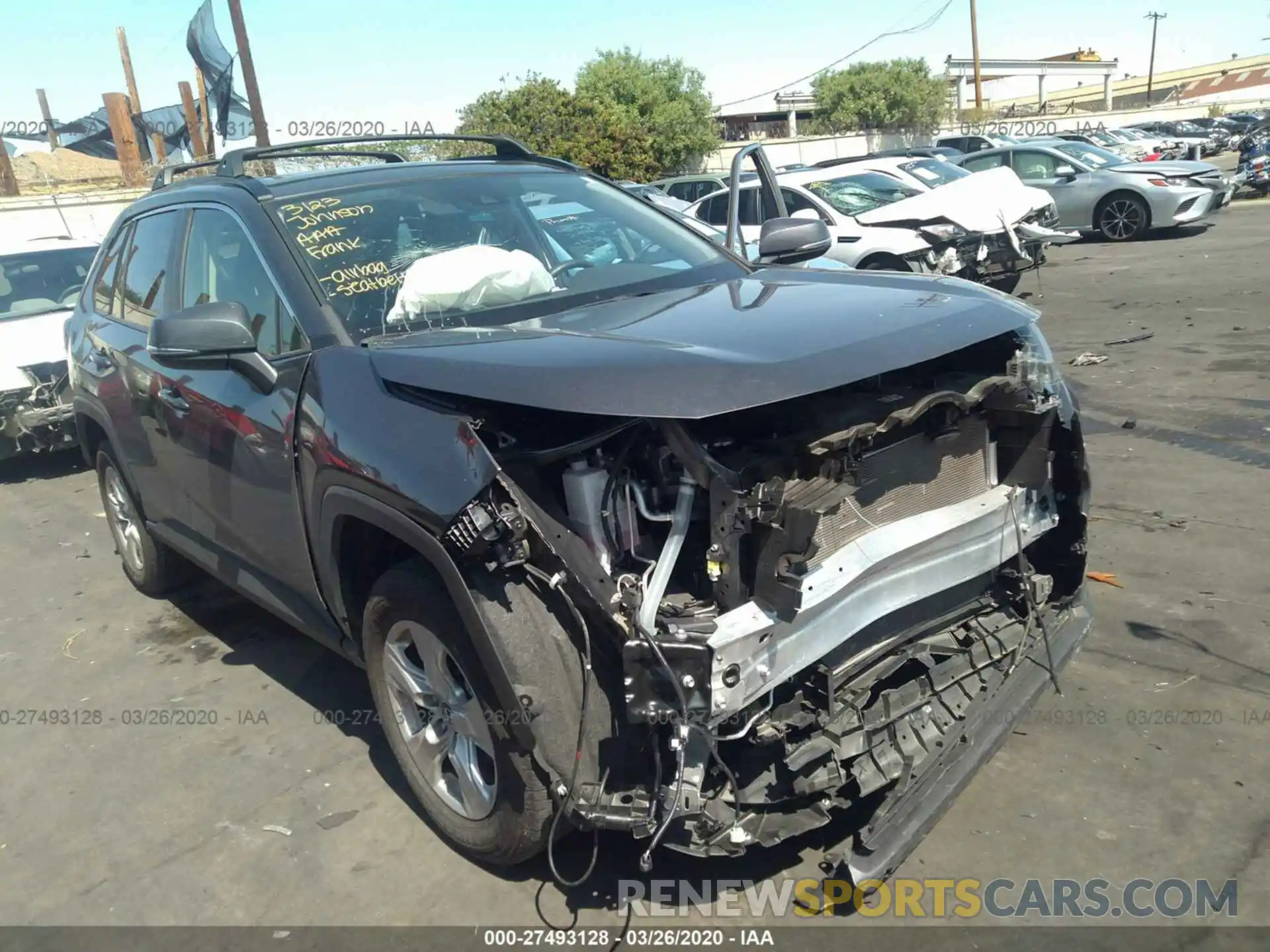 1 Photograph of a damaged car JTMW1RFV0KD510262 TOYOTA RAV4 2019