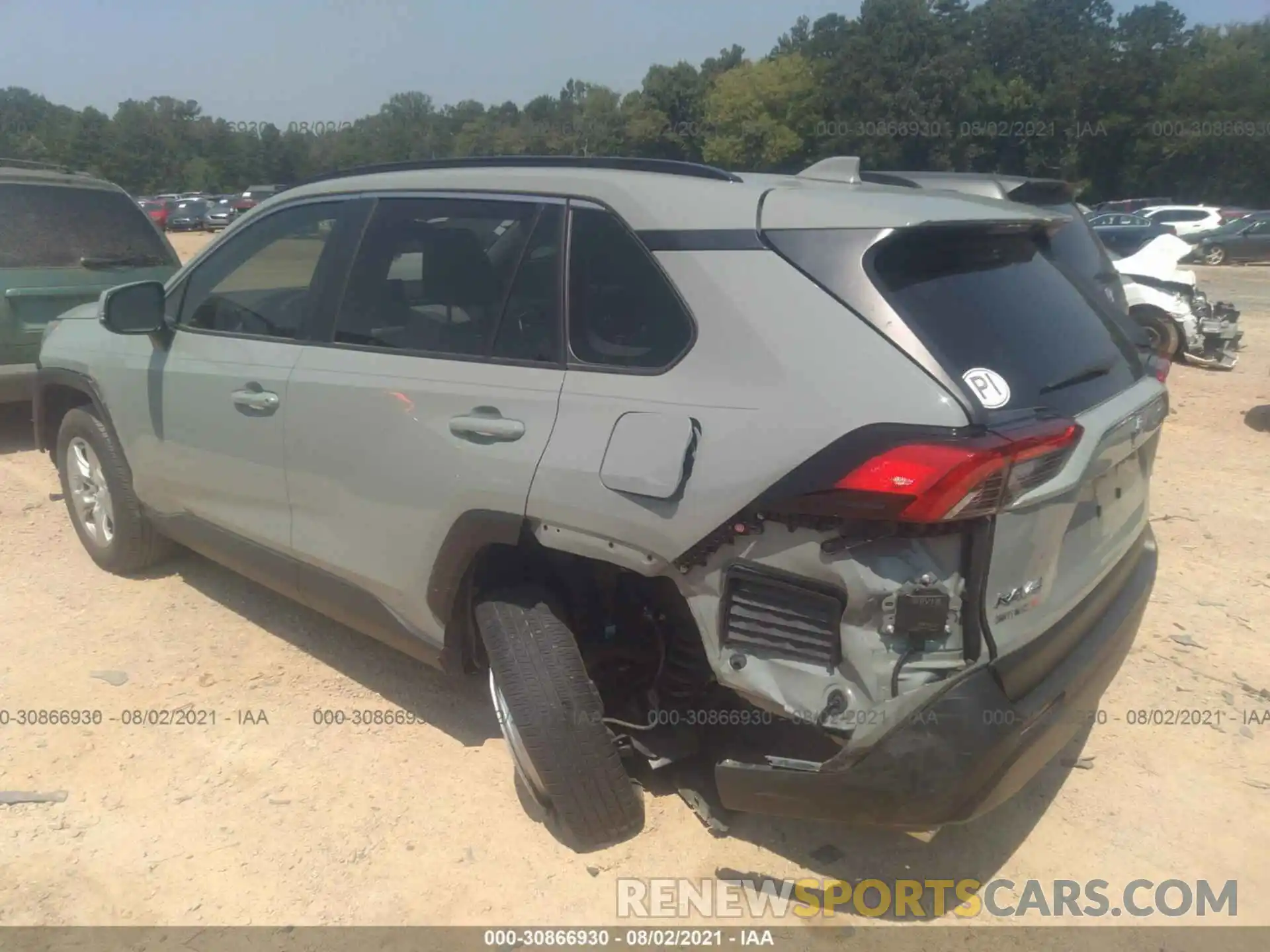 3 Photograph of a damaged car JTMW1RFV1KD014371 TOYOTA RAV4 2019