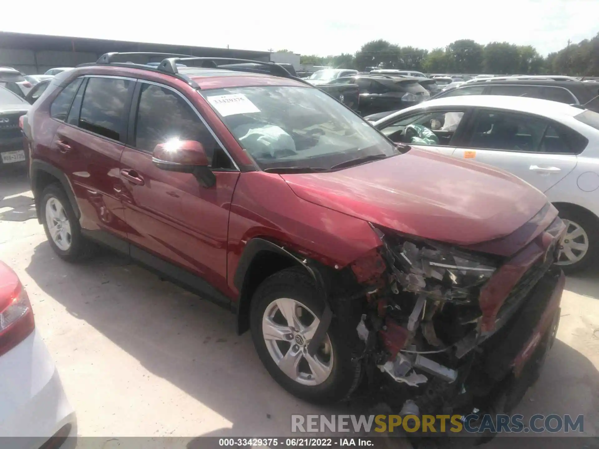 1 Photograph of a damaged car JTMW1RFV1KD033681 TOYOTA RAV4 2019