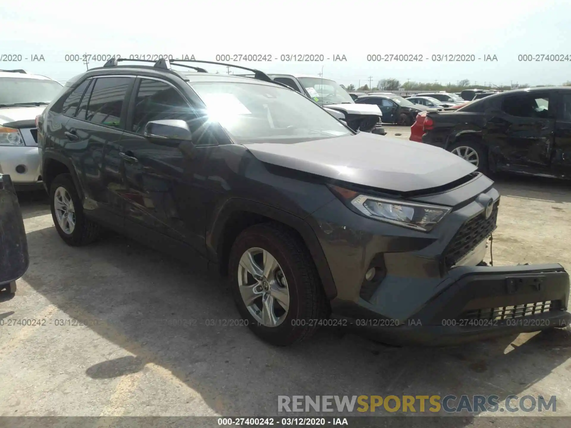 1 Photograph of a damaged car JTMW1RFV1KD037388 TOYOTA RAV4 2019