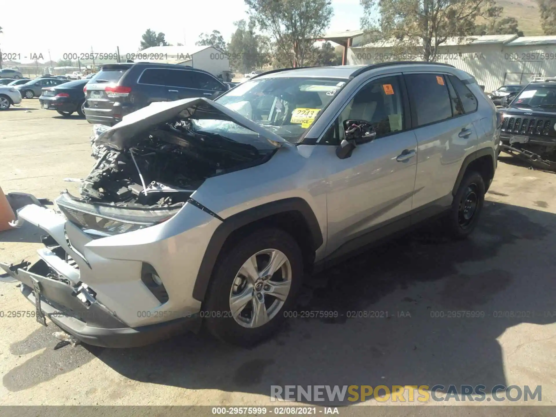 2 Photograph of a damaged car JTMW1RFV1KJ002979 TOYOTA RAV4 2019