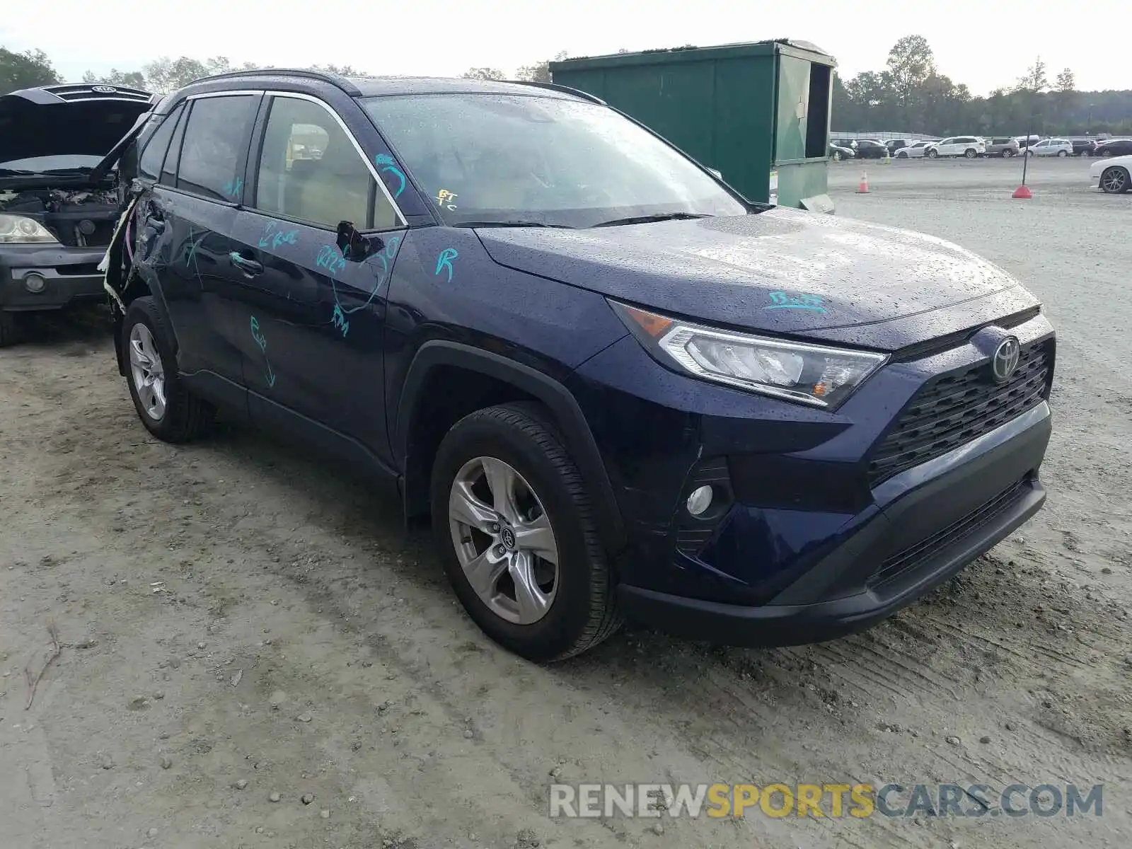 1 Photograph of a damaged car JTMW1RFV1KJ009253 TOYOTA RAV4 2019