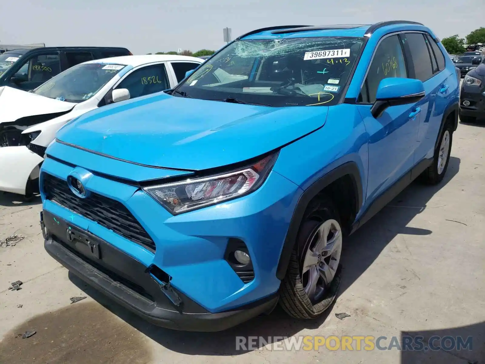 2 Photograph of a damaged car JTMW1RFV2KD004674 TOYOTA RAV4 2019