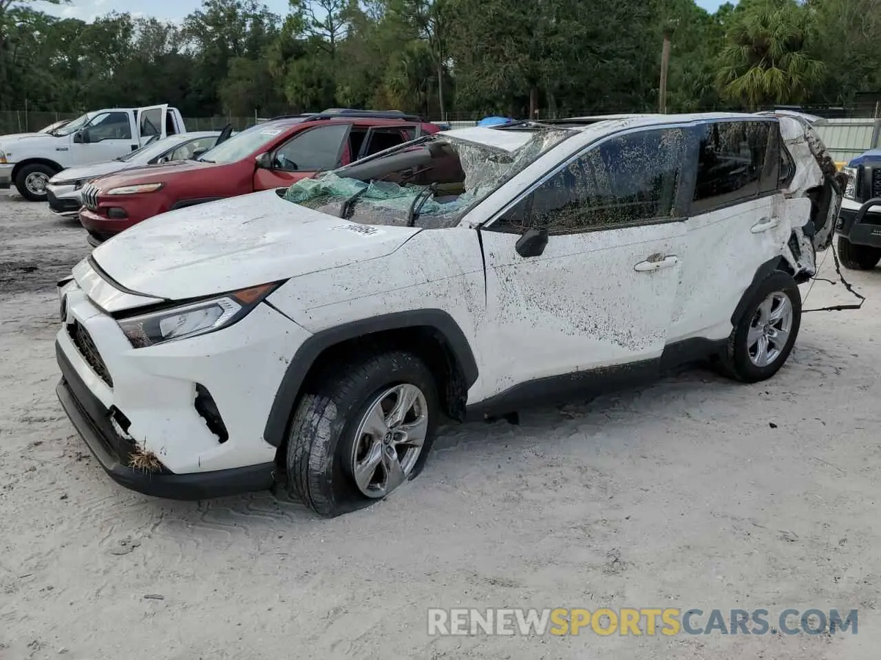 1 Photograph of a damaged car JTMW1RFV2KD019918 TOYOTA RAV4 2019
