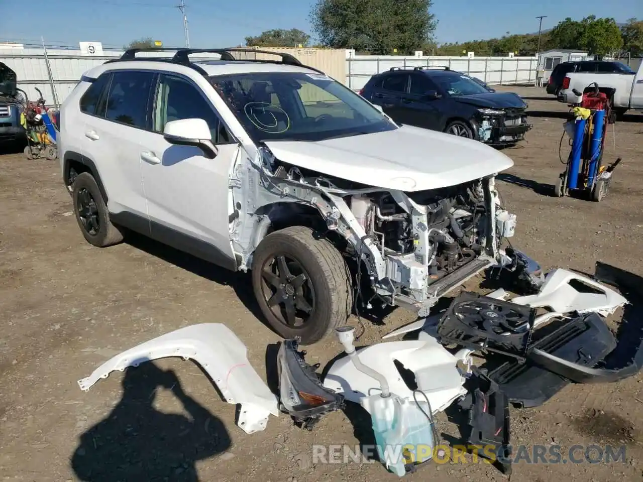 1 Photograph of a damaged car JTMW1RFV2KD025363 TOYOTA RAV4 2019