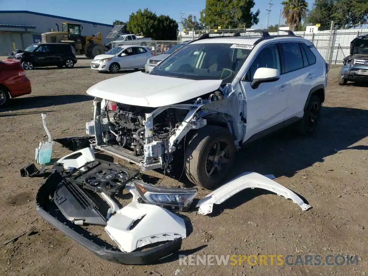 2 Photograph of a damaged car JTMW1RFV2KD025363 TOYOTA RAV4 2019