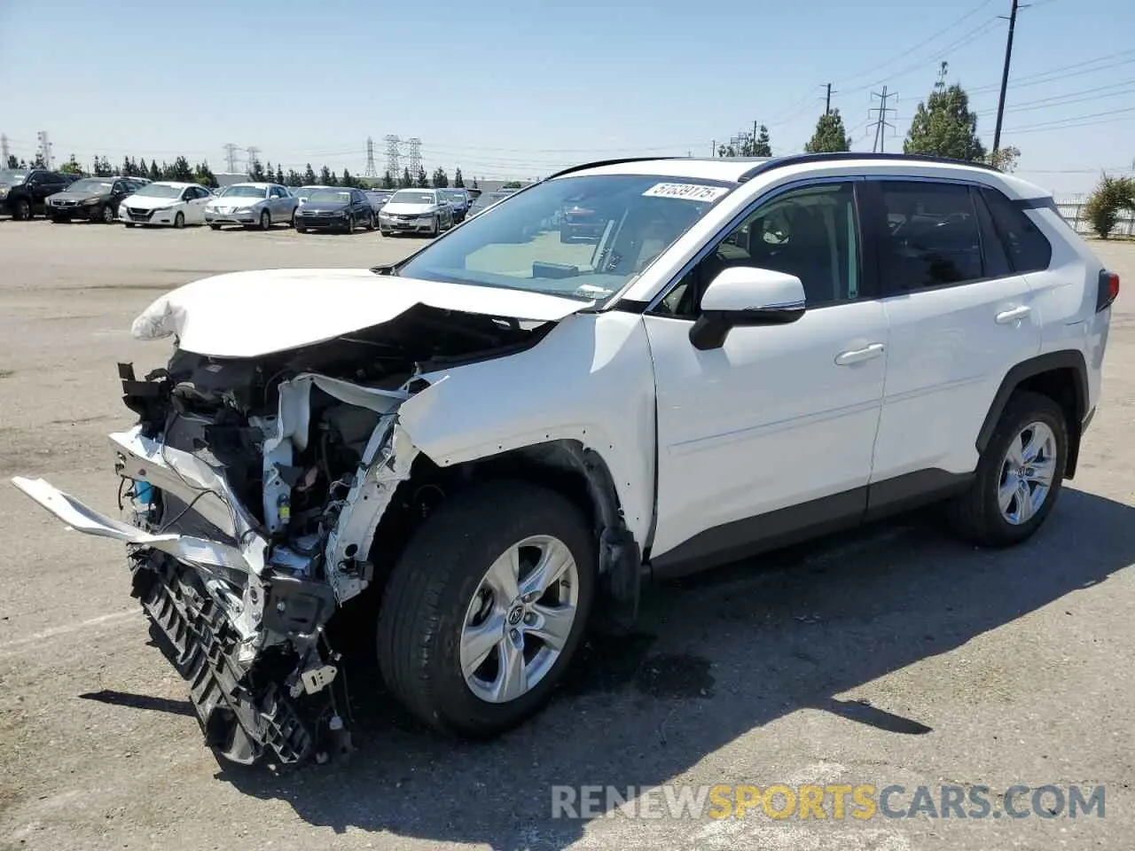 1 Photograph of a damaged car JTMW1RFV2KD029087 TOYOTA RAV4 2019