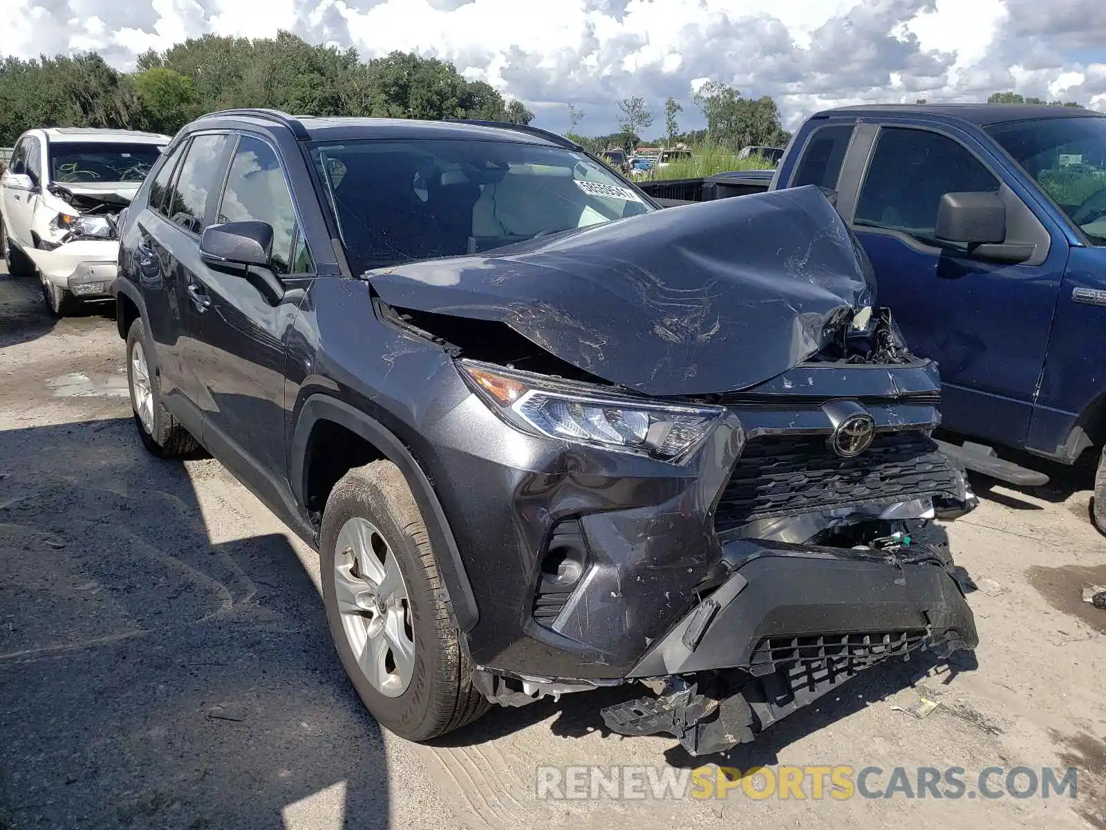 1 Photograph of a damaged car JTMW1RFV2KD039845 TOYOTA RAV4 2019