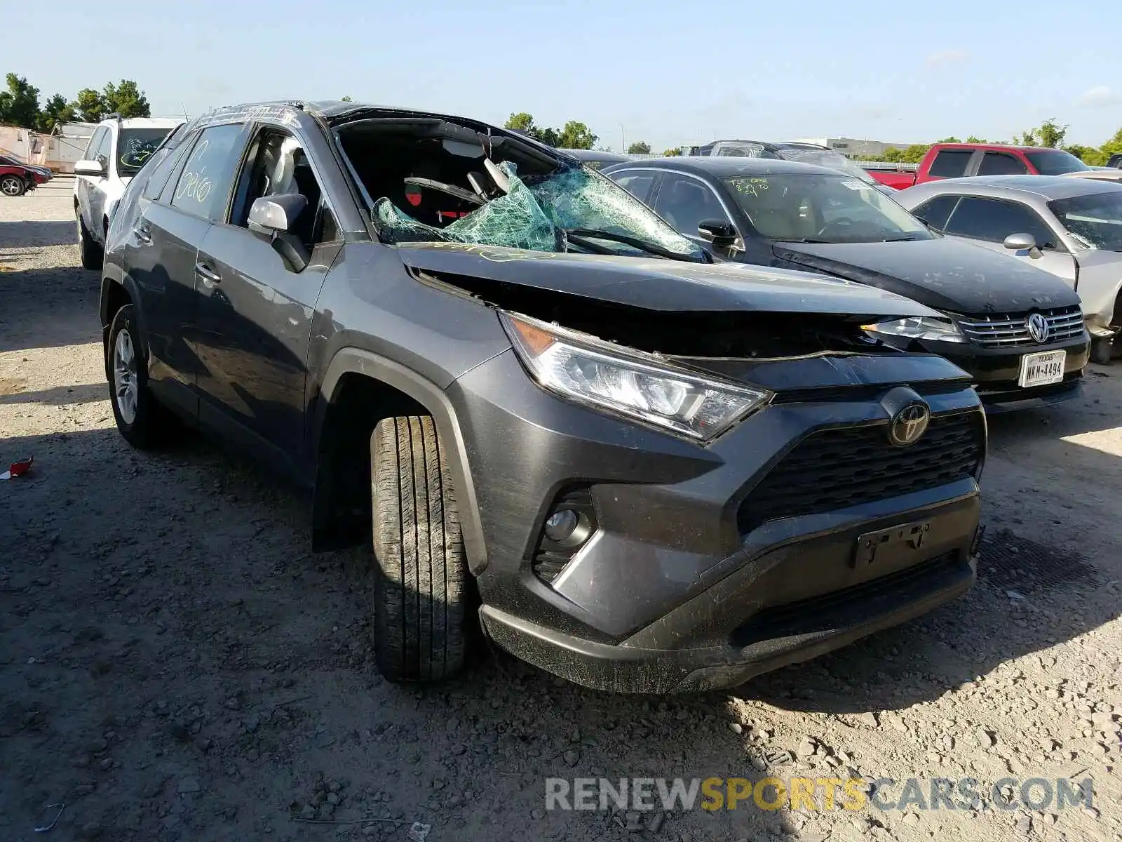 1 Photograph of a damaged car JTMW1RFV2KD511090 TOYOTA RAV4 2019