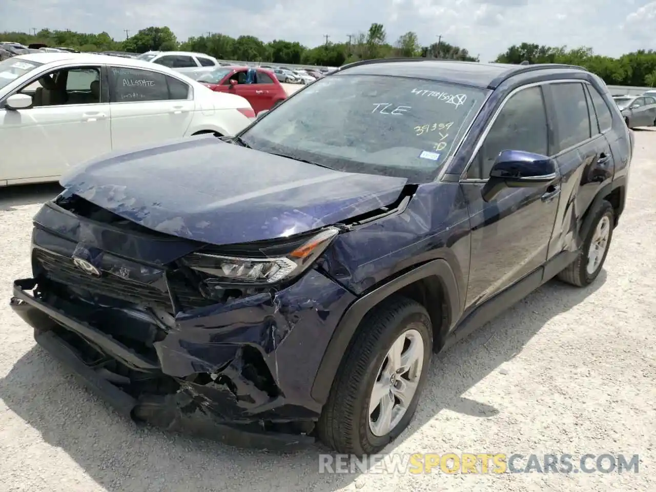 2 Photograph of a damaged car JTMW1RFV2KJ002618 TOYOTA RAV4 2019