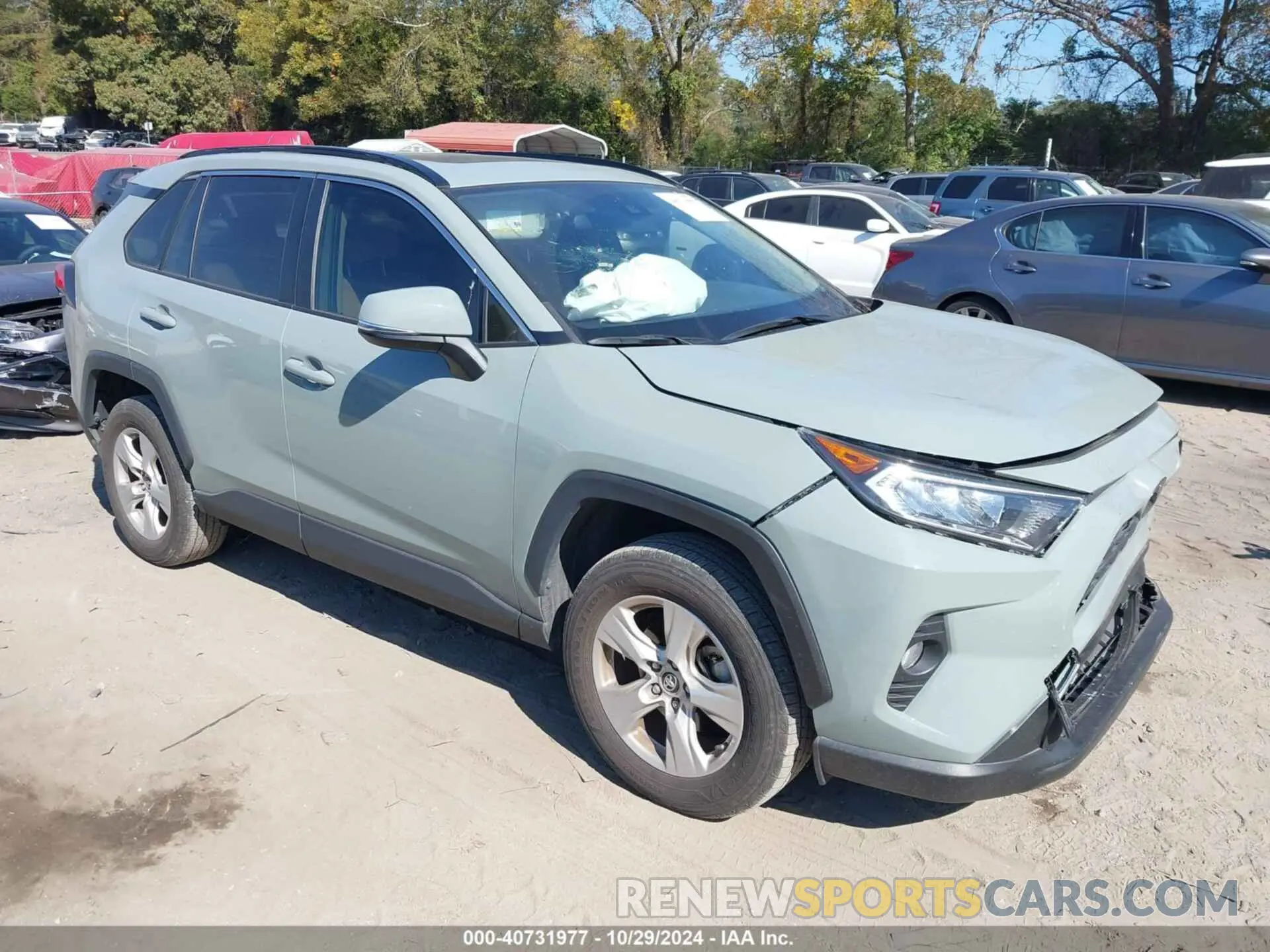 1 Photograph of a damaged car JTMW1RFV3KD007356 TOYOTA RAV4 2019