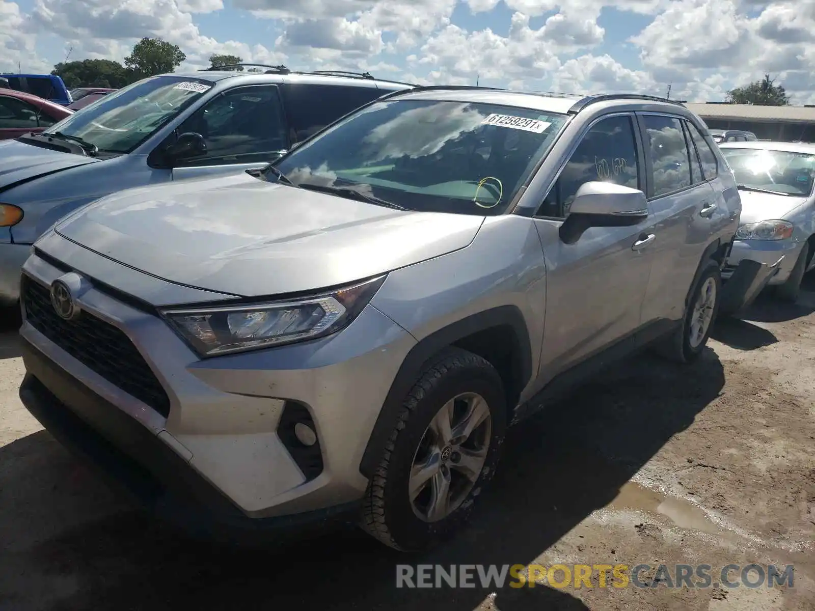 2 Photograph of a damaged car JTMW1RFV3KD014050 TOYOTA RAV4 2019