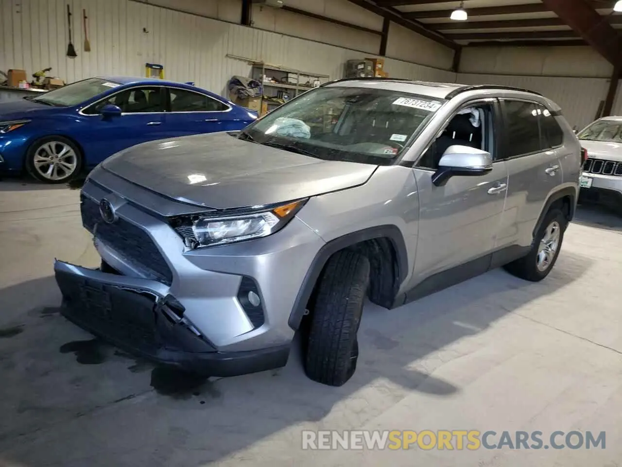 1 Photograph of a damaged car JTMW1RFV3KD014436 TOYOTA RAV4 2019