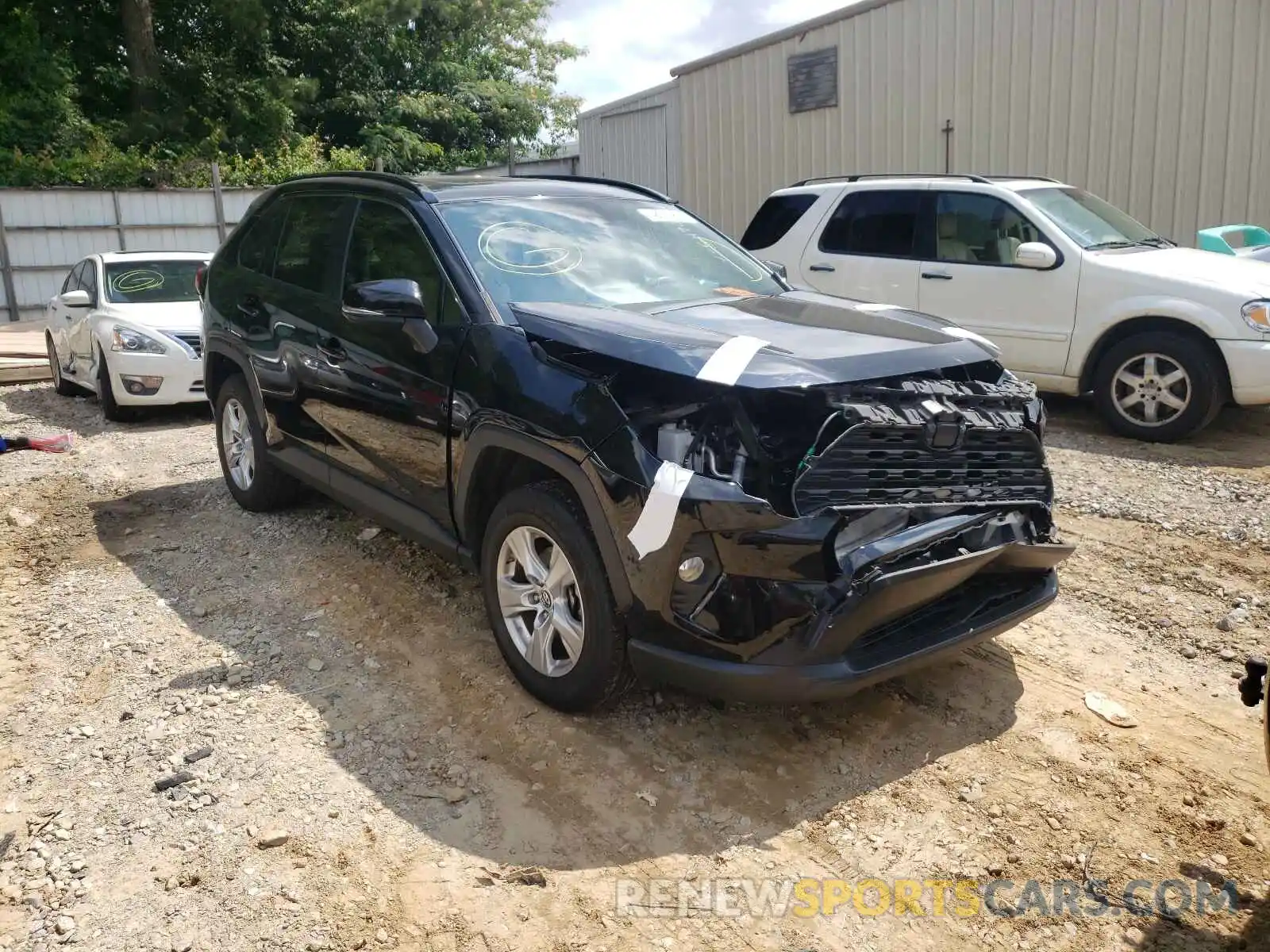 1 Photograph of a damaged car JTMW1RFV3KD015490 TOYOTA RAV4 2019