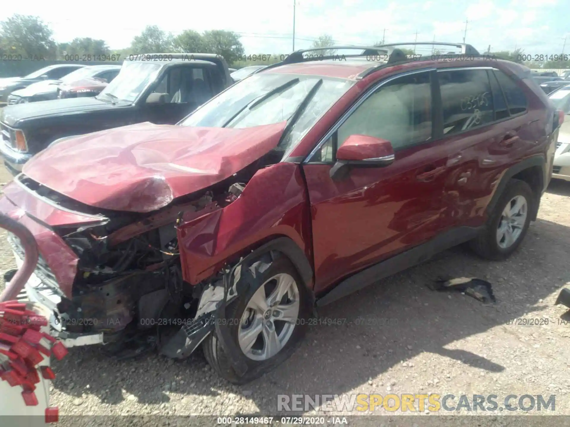 2 Photograph of a damaged car JTMW1RFV3KD033925 TOYOTA RAV4 2019