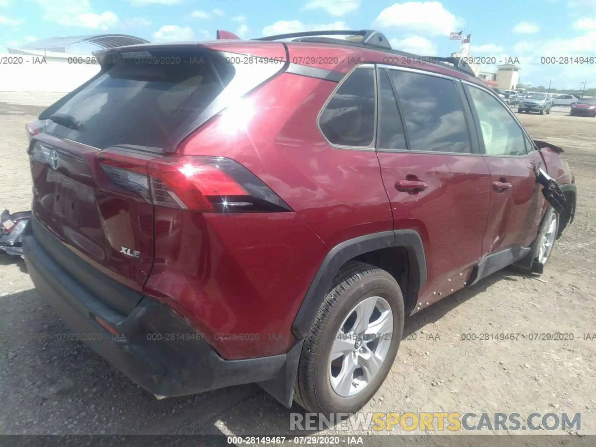 4 Photograph of a damaged car JTMW1RFV3KD033925 TOYOTA RAV4 2019