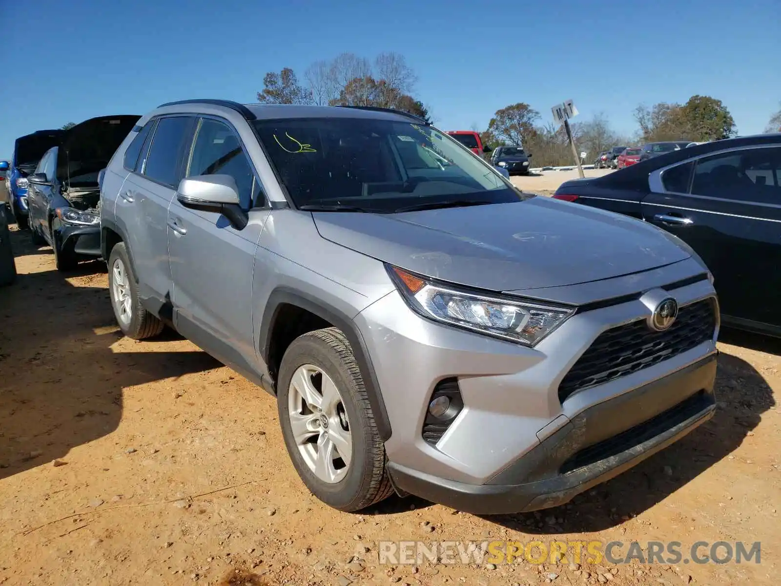 1 Photograph of a damaged car JTMW1RFV3KD505265 TOYOTA RAV4 2019