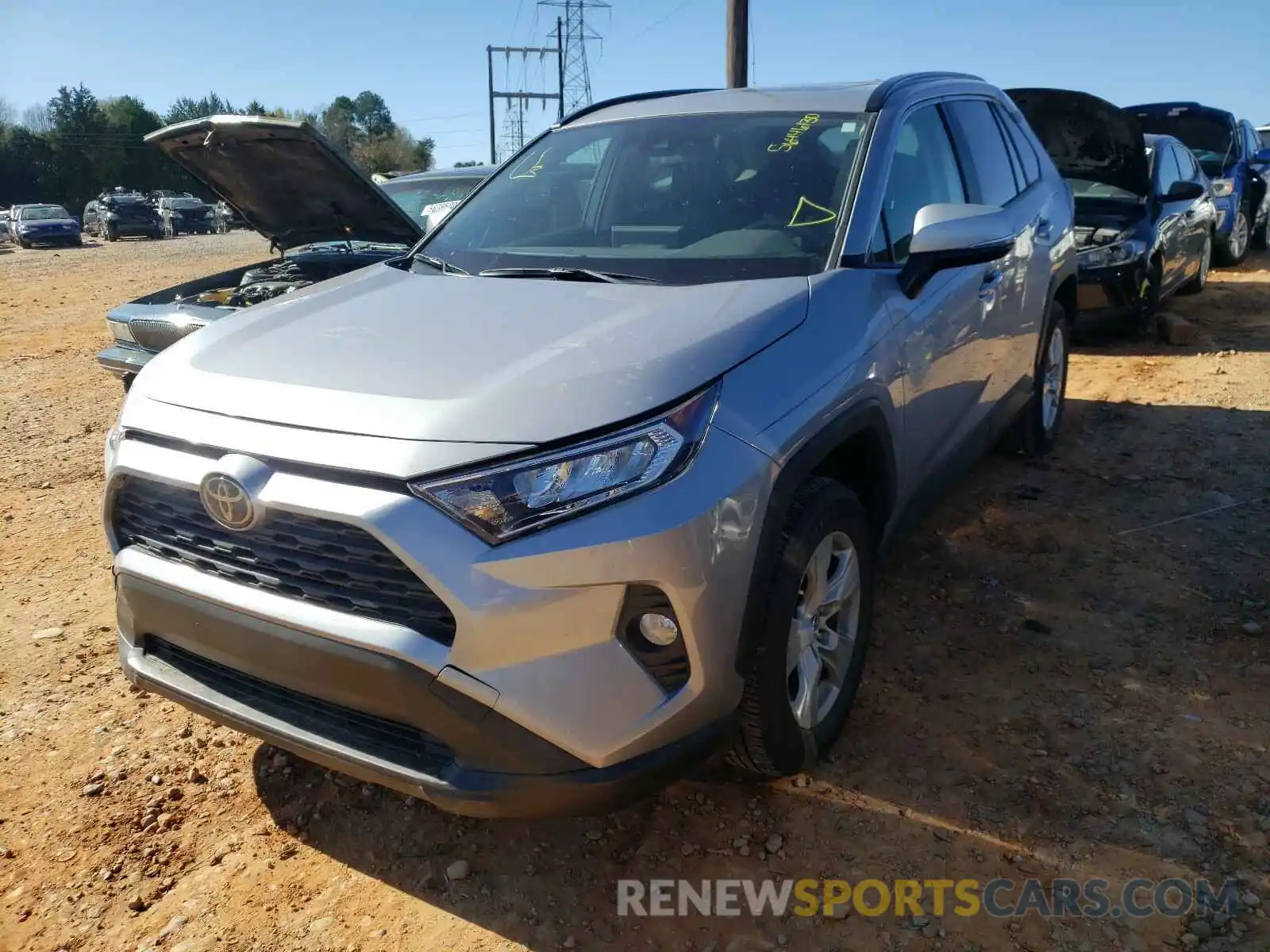 2 Photograph of a damaged car JTMW1RFV3KD505265 TOYOTA RAV4 2019