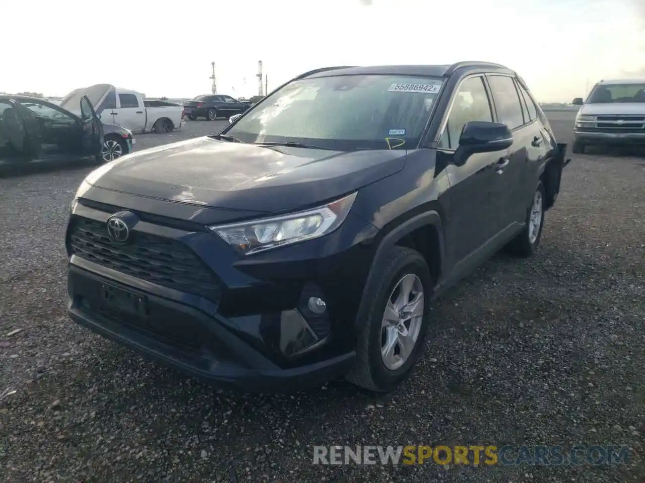 2 Photograph of a damaged car JTMW1RFV3KJ001347 TOYOTA RAV4 2019